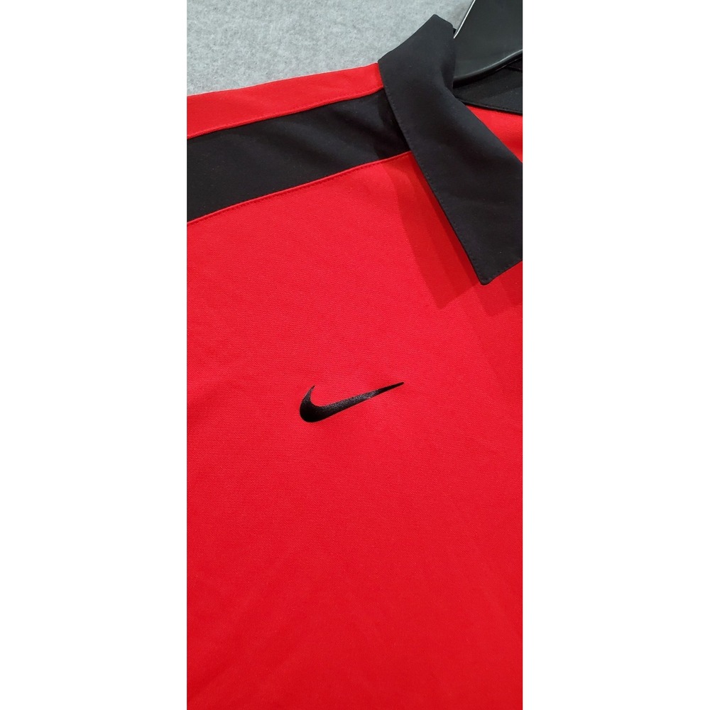 Nike Georgia Bulldogs Team Issue Short Sleeve DriFit Polo Shirt Football Red XL - Picture 6 of 11